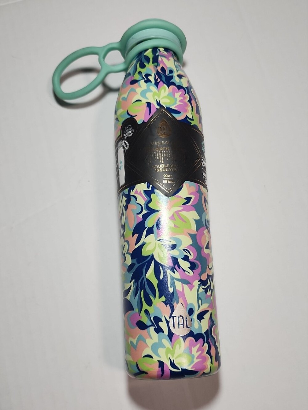 TAL Stainless Steel Double Wall Floral Insulated Water Bottle 20 oz